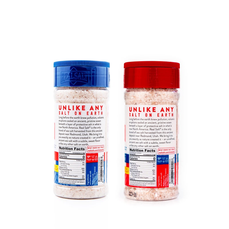 Redmond Real Salt - Natural Unrefined Sea Salt, 10oz Fine Shaker with 10oz Kosher Shaker - Image 2